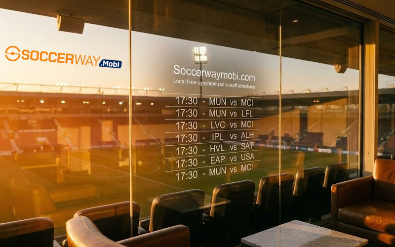Soccerwaymobi fixtures automatically synchronize to your local time zone for precise and effective match tracking